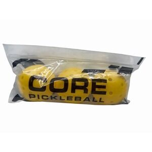 CORE Pickleball Balls 3 Pack Yellow Outdoor 40 Hole Fast Tournament New